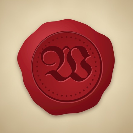 The $WTP token image: a red wax seal pressed with a blackletter W, on parchment.